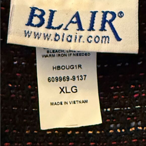 Blair Multi-color Purple Shimmering Blazer Jacket Party Business Women’s size XL - Picture 9 of 13